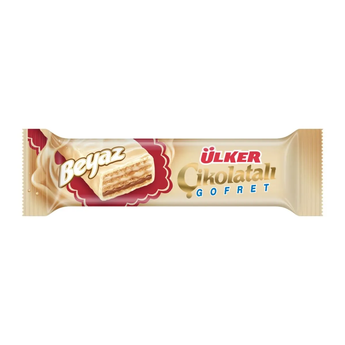 ÜLKER ÇİKOLATALI GOFRET BEYAZ 35GR*24*6
