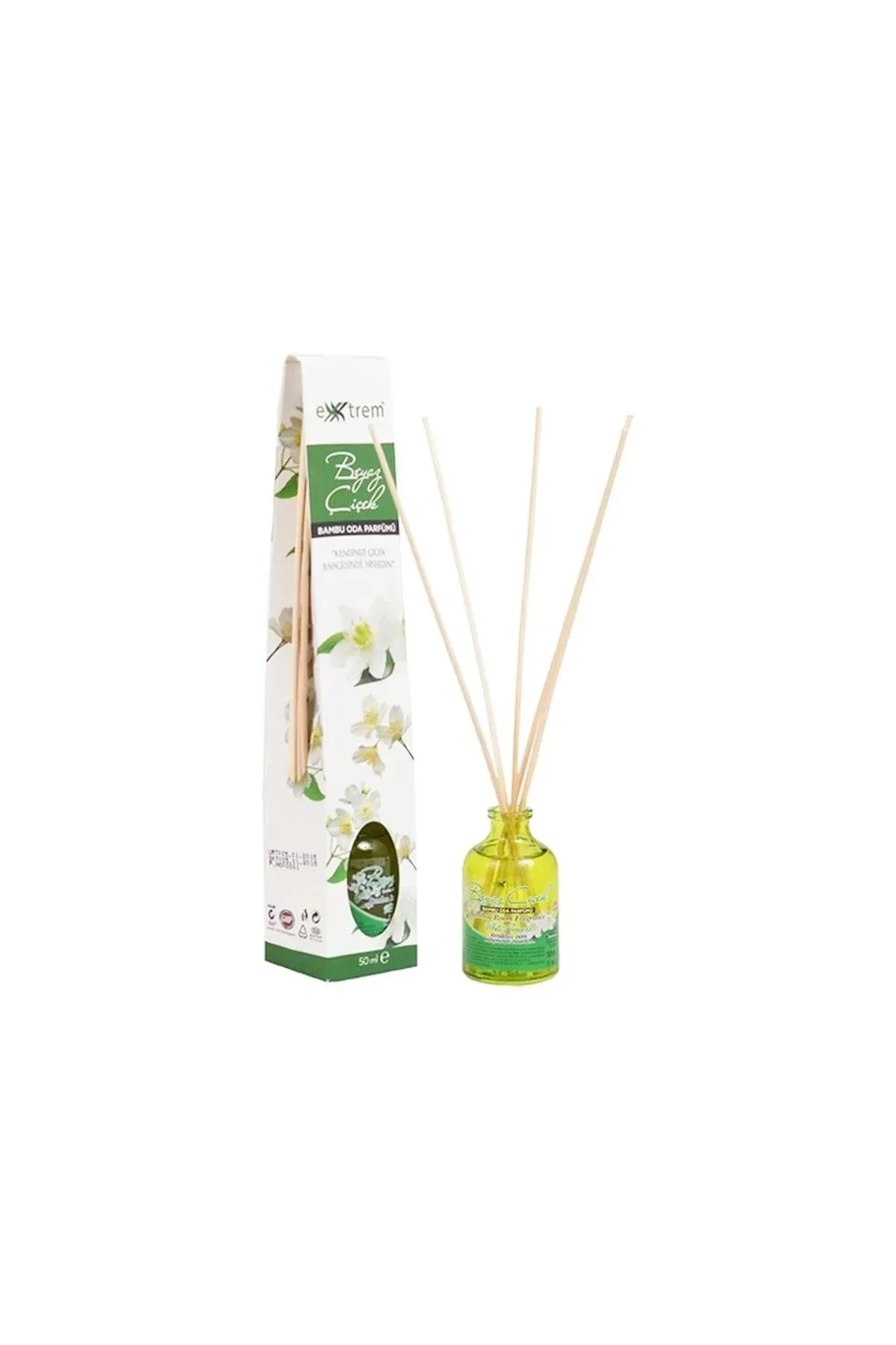 EXTREM BAMBU ÇUBUKLU BEYAZÇİÇEK 50ML*(PK9-KL162)