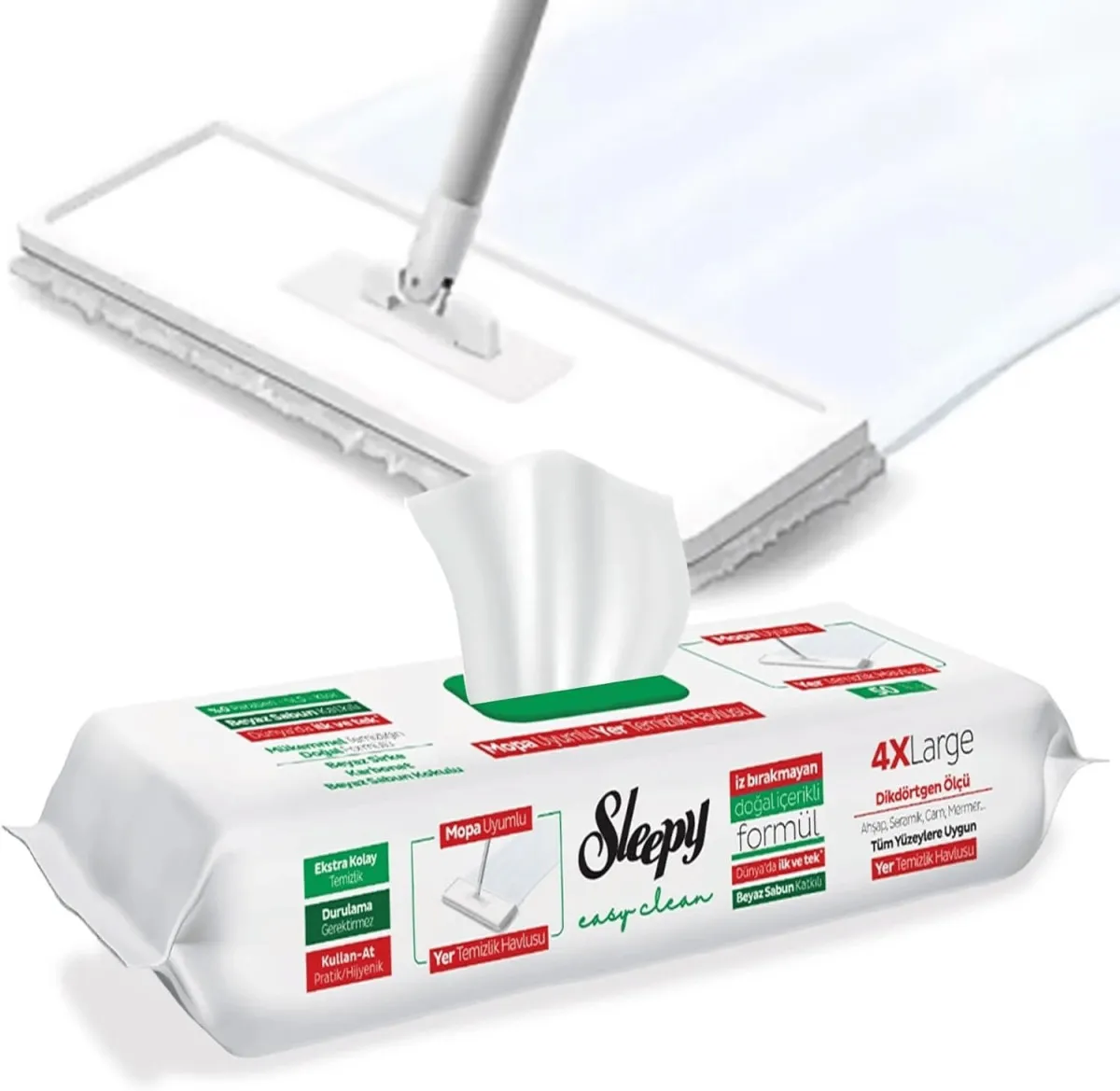 SLEEPY MOP YÜZEY TEMİZLİK HAVLUSU 50Lİ*6*