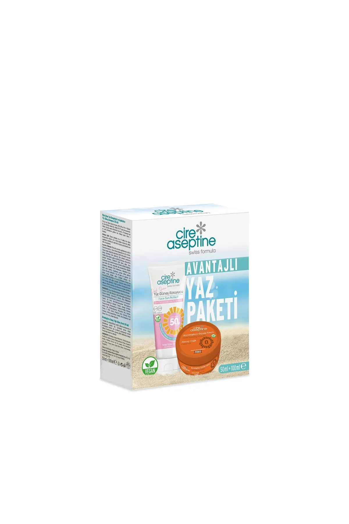 CİRE ASEPTİNE AVANTAJLI 50SPF PİNK SHINE (+)50SPH KREM*12*