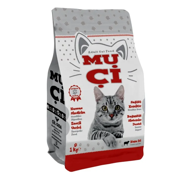 MUÇİ KEDİ MAMASI KUZU ETLİ 1KG*9