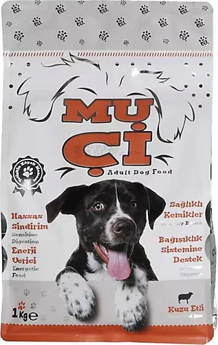 MUÇİ KÖPEK MAMASI KUZU ETLİ 1KG*9*