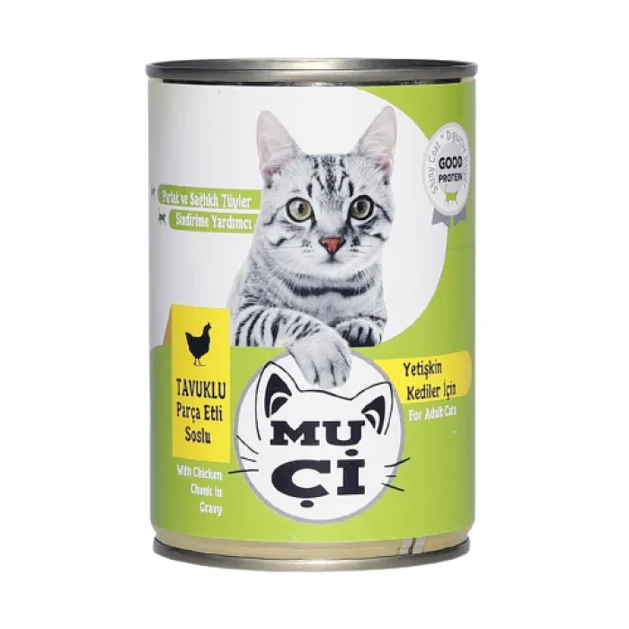 MUÇİ KEDİ KONSERVESİ TAVUKLU 400GR*12*