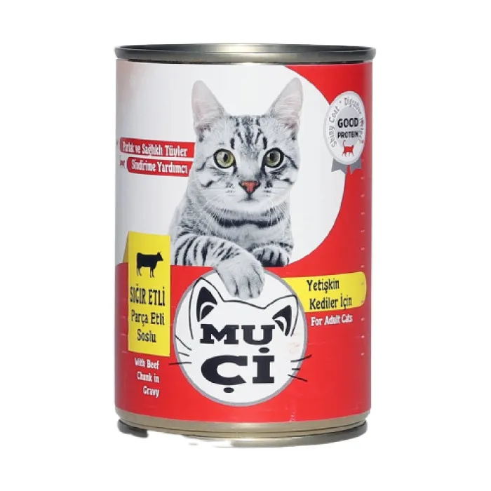 MUÇİ KEDİ KONSERVESİ SIĞIR ETLİ 400GR*12*