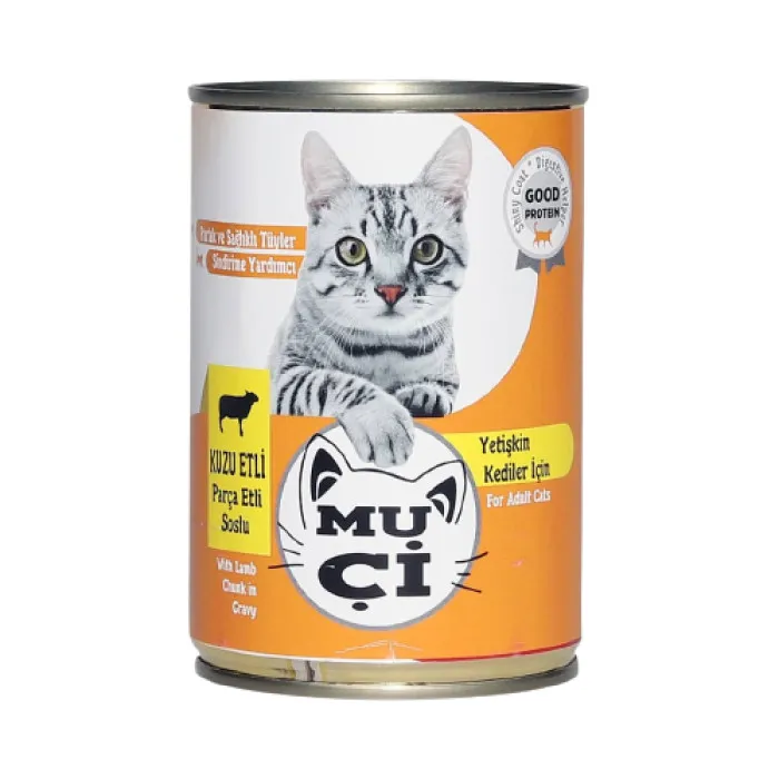 MUÇİ KEDİ KONSERVESİ KUZU ETLİ 400GR*12*