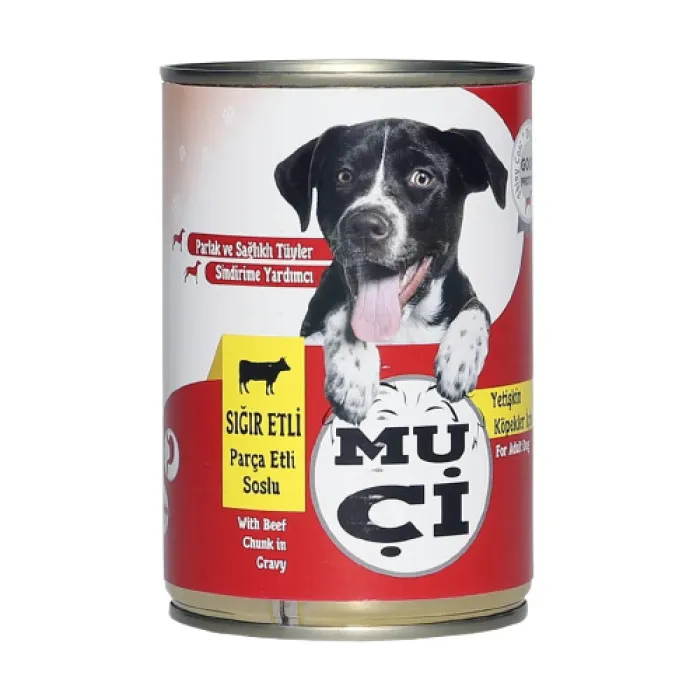 MUÇİ KÖPEK KONSERVESİ SIĞIR ETLİ 400GR*12*