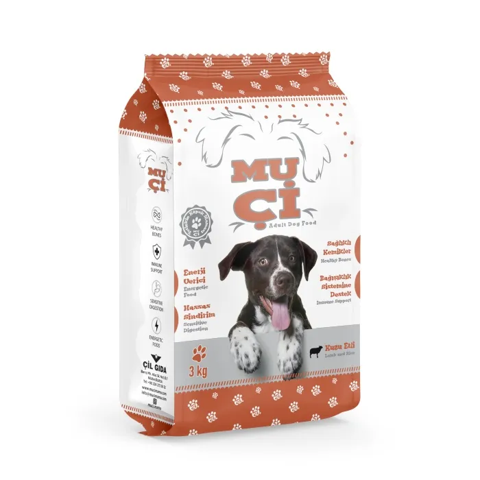 MUÇİ KURU KÖPEK MAMASI KUZU ETLİ 3KG*4