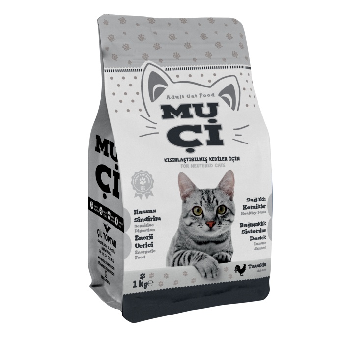 MUÇİ KEDİ MAMASI KISIR TAVUKLU 1KG*9*