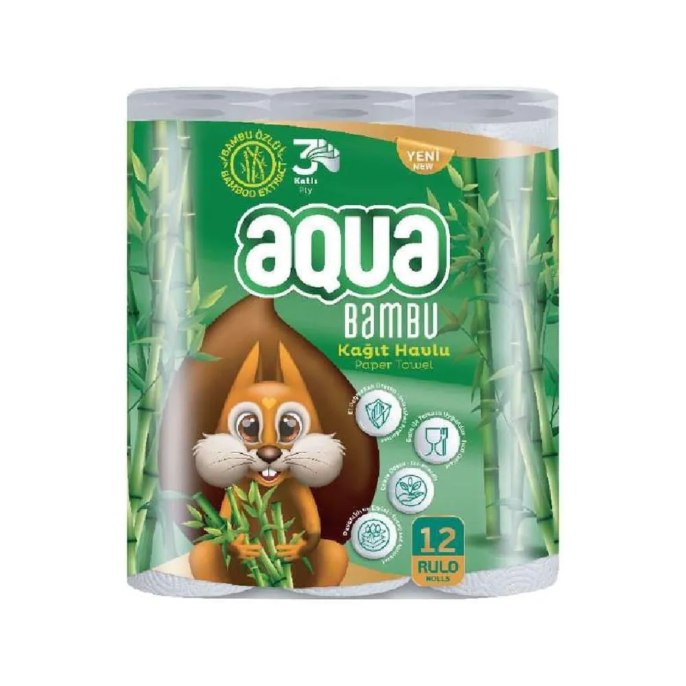 AQUA BAMBU HAVLU 12Lİ*4