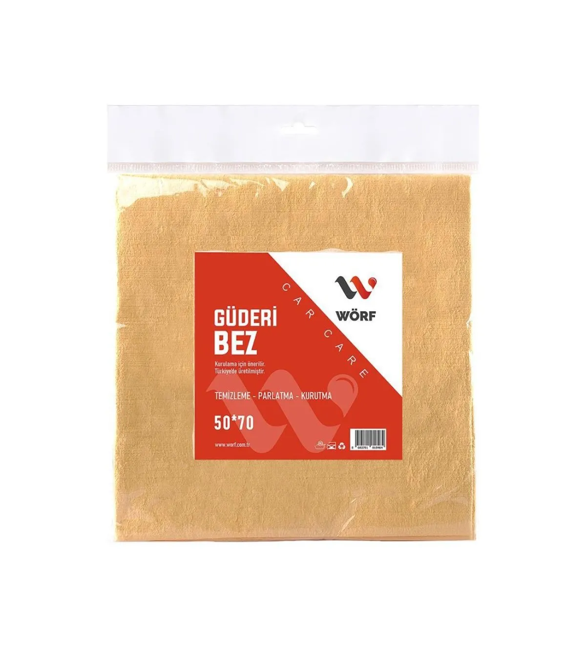 WÖRF MİKROFİBER TEMİZLİK BEZİ GÜDERİ 50*70