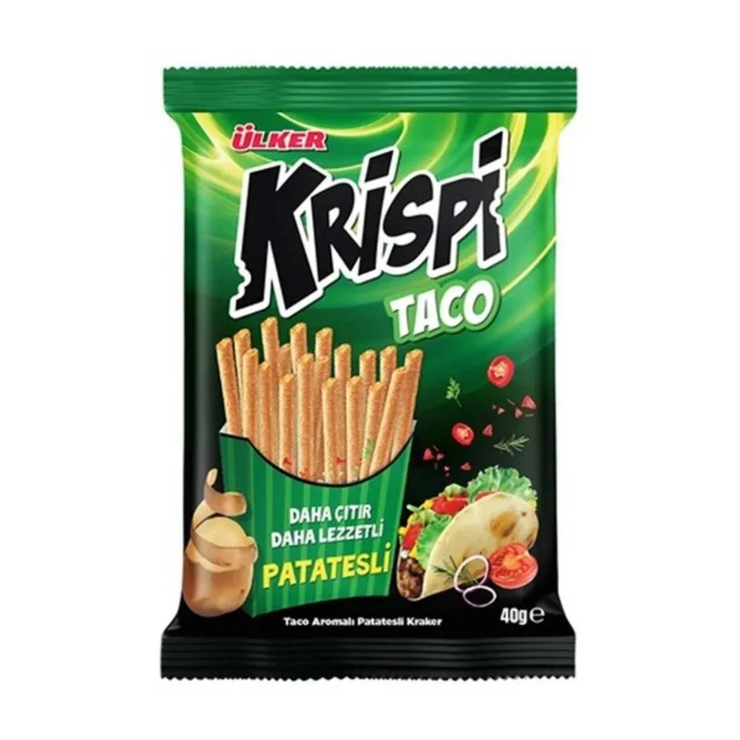 ÜLKER KRİSPİ TACO PATATESLİ KRAKER 40GR*15