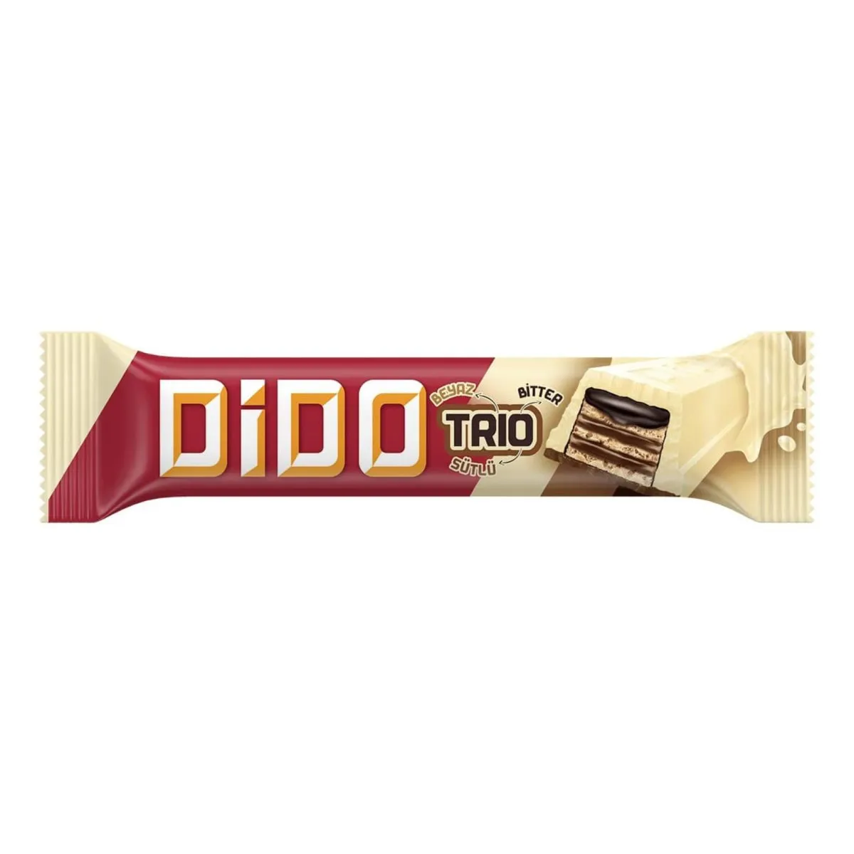 ÜLKER TRİO (DİDO)BEYAZ ÇİK.GOFRET 36,5 GR*24 (KL:144)