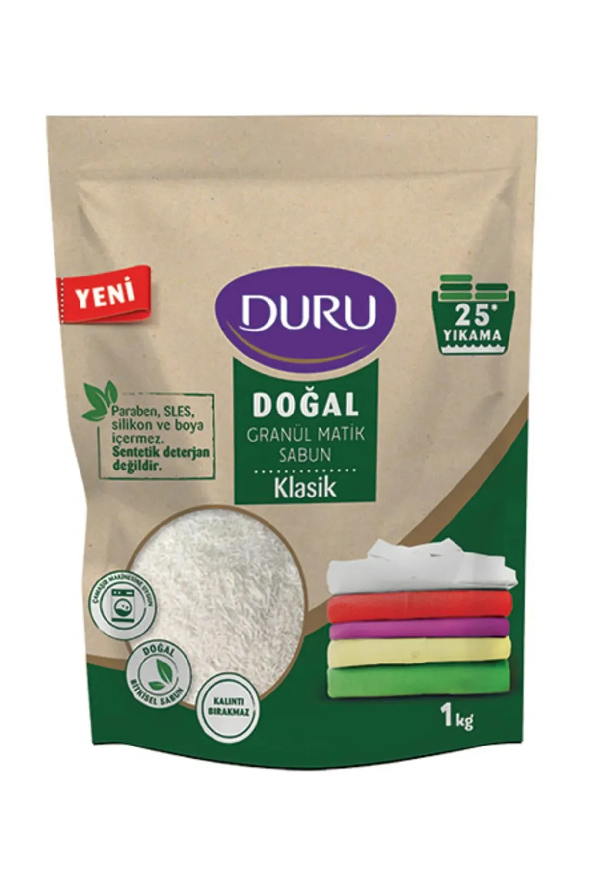DURU GRANÜL MATİK SABUN ÇEŞİT 1KG *6*