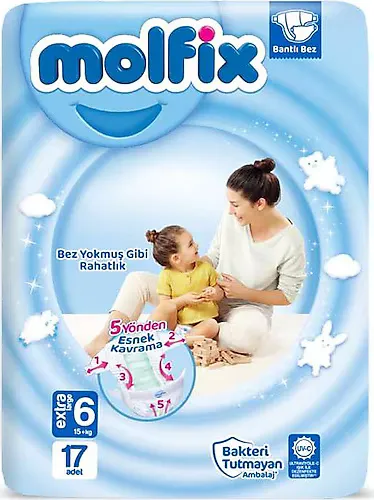 MOLFİX JUMBO EXTRA LARGE 17Lİ NO:6 *6*