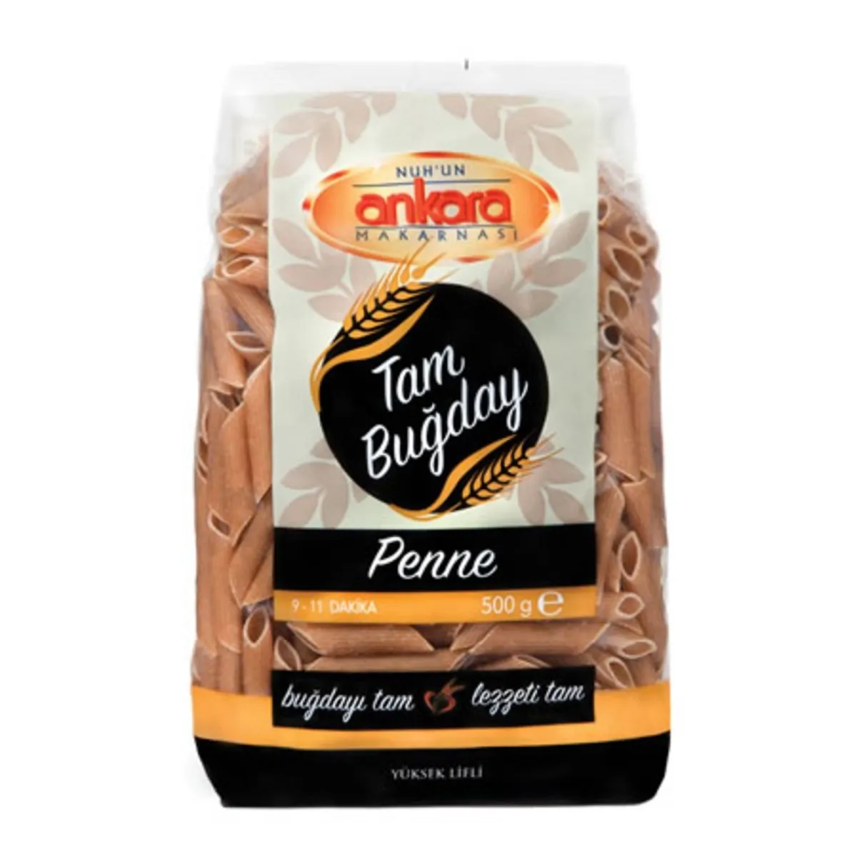 NUHUN ANKARA TAM BUĞDAY KISA KALEM (PENNE) 500GR*20