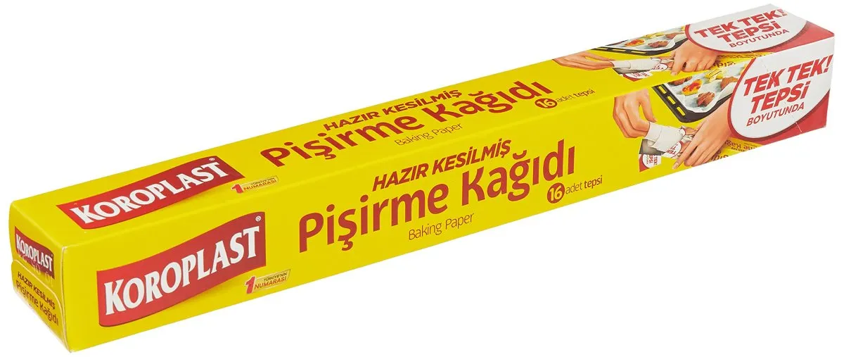 KOROPLAST PİŞİRME KAĞIDI KESİLMİŞ 16LI*24