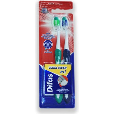 DİFAŞ ULTRA CLEAN 2Lİ DİŞ FIRÇASI*12