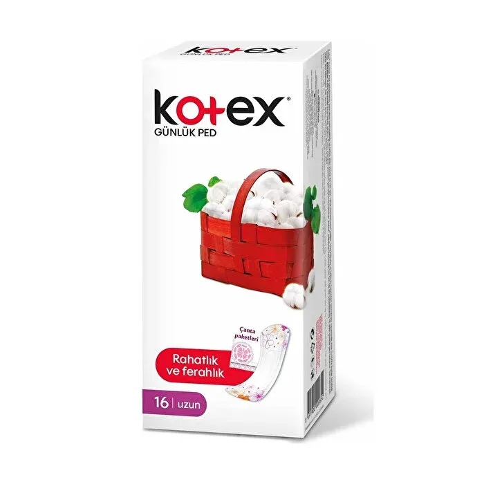KOTEX UZUN PARFÜMLÜ GÜNLÜK PED 16LI*16