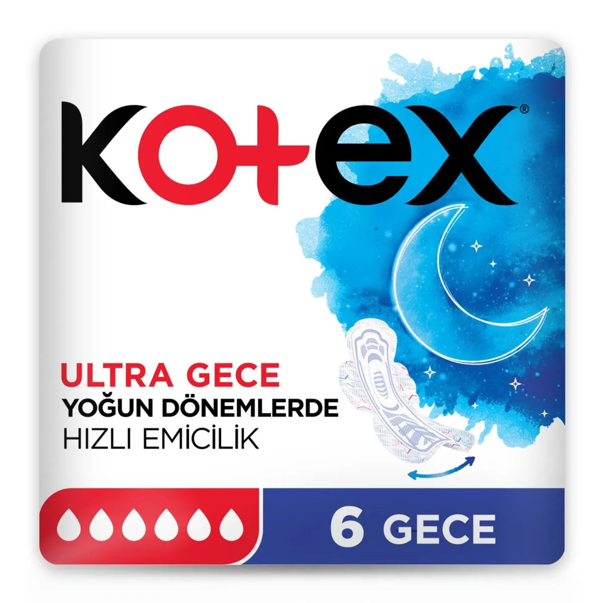 KOTEX ULTRA GECE 6Lİ*24*
