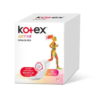 KOTEX GÜNLÜK PED ACTİVE 32Lİ*16*
