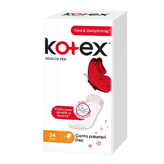 KOTEX GÜNLÜK PED İNCE 34LÜ*15*