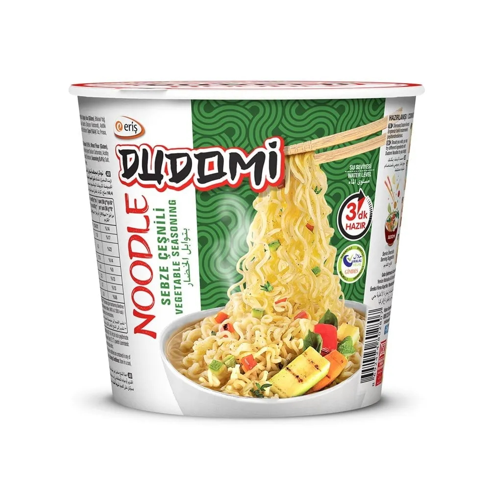 DUDOMİ BARDAK SEBZE ÇEŞNİLİ NOODLE 60GR*24
