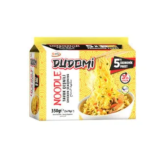 DUDOMİ POŞET 5Lİ TAVUK ÇEŞNİLİ NOODLE (5*70GR)*8