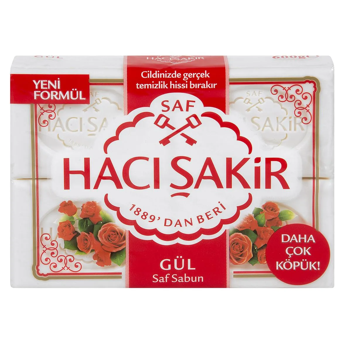 HACIŞAKİR SABUN GÜL 600GR*15*