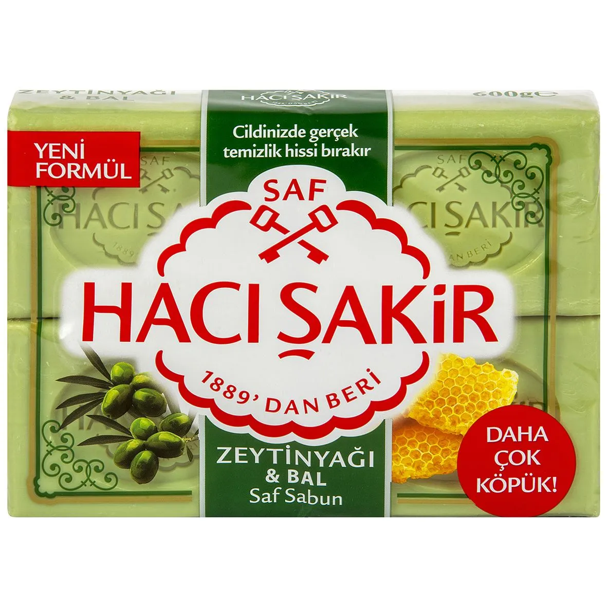 HACIŞAKİR SABUN Z.AĞLI BAL 600GR*15*