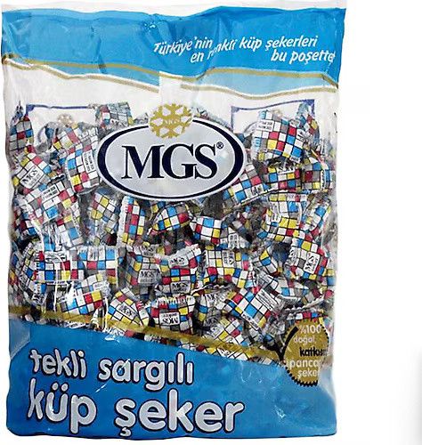 MGS KÜP ŞEKER SARGILI TEKLİ POŞET 750GR*8*