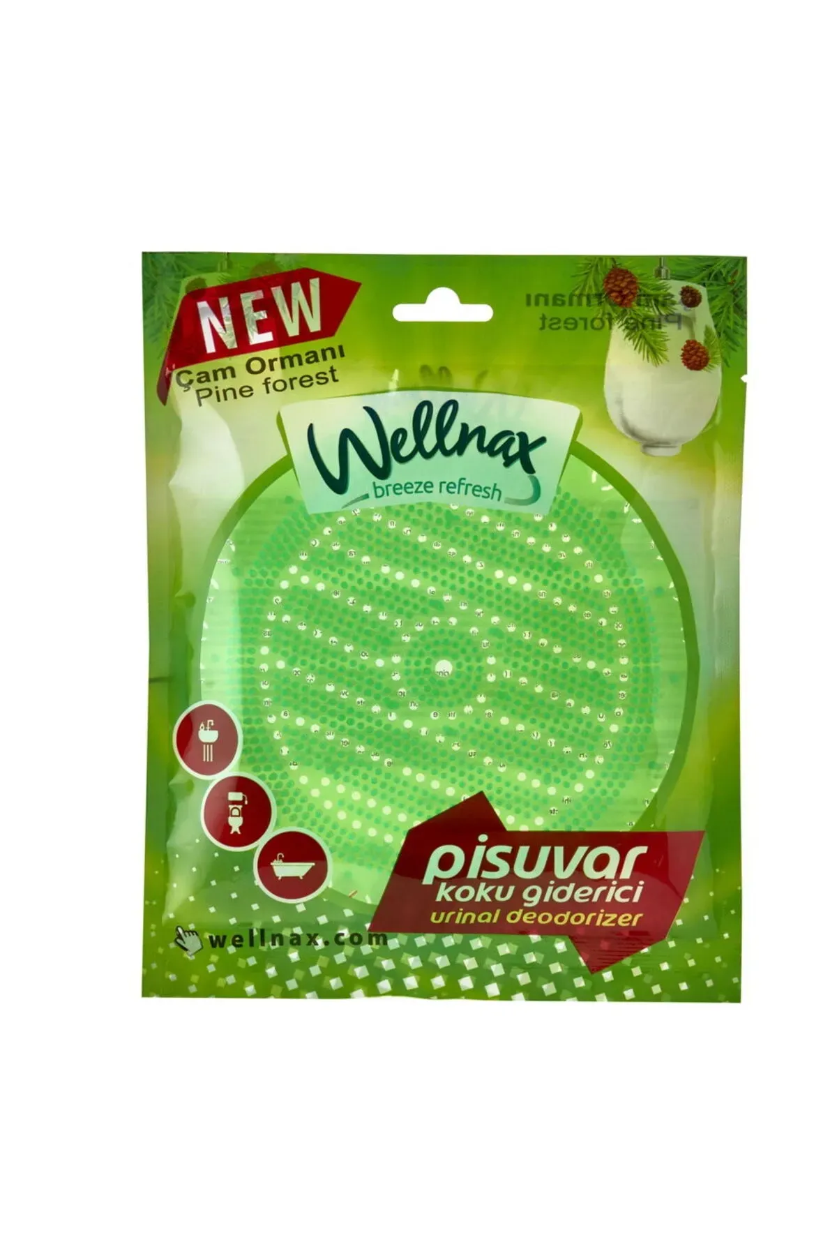 WELLNAX PİSUVAR KOKU GİDERİCİ ÇAM*24