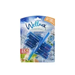 WELLNAX WC BLOK MAVİ SU İKİLİ PORTAKAL ÇİÇEĞİ*24
