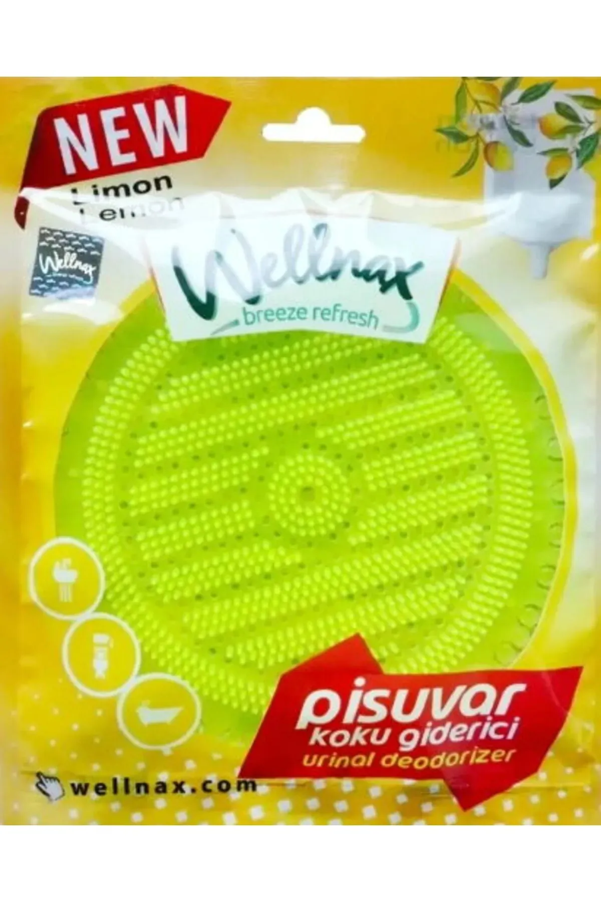 WELLNAX PİSUVAR KOKU GİDERİCİ LİMON*24