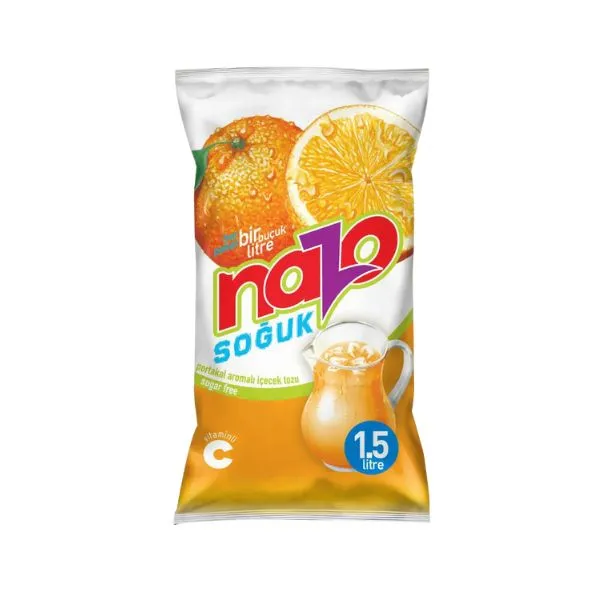 NAZO TOZ İÇECEK PORTAKAL TEKLİ 9GR*24*