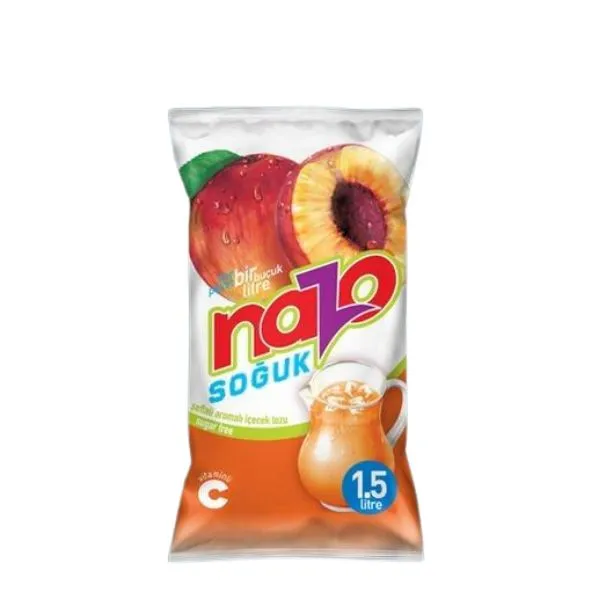 NAZO TOZ İÇECEK ŞEFTALİ TEKLİ 9GR*24*